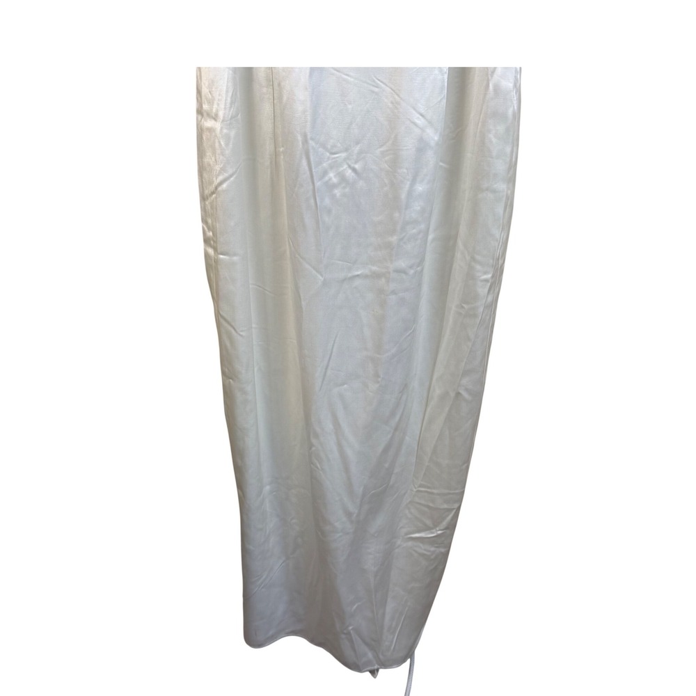 NWT VTG Jessica McClintock Slip Dress W 11/12 Ivory Satin Rhinestone Bridal Rush - Picture 3 of 7